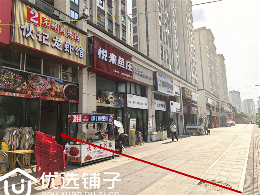 宣汉新区60平餐饮店转让(可外摆带二楼)