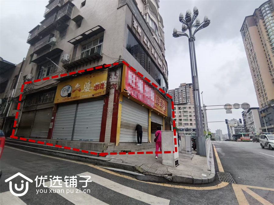 南外宏欣园酒楼旁138平5开间转角门市出租